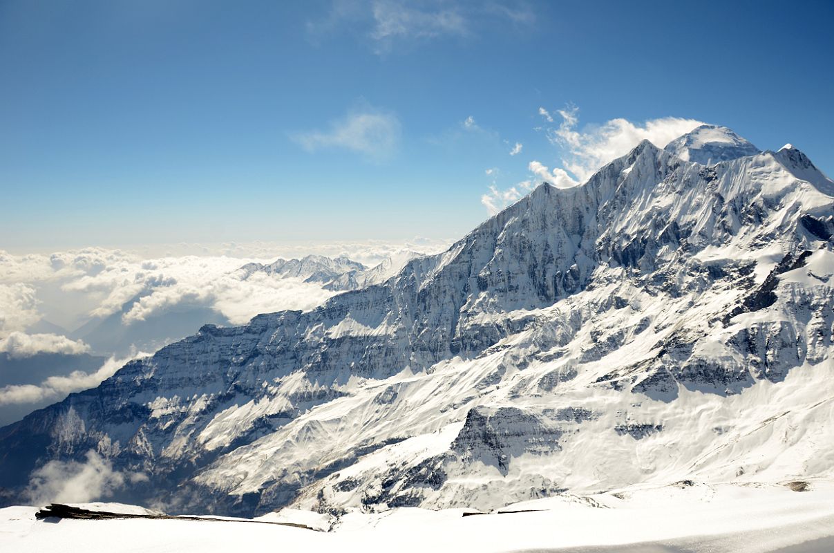 23 Dhampus Peak Summit Panorama Tukuche Peak And Dhaulagiri North Face 